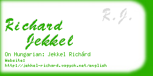 richard jekkel business card